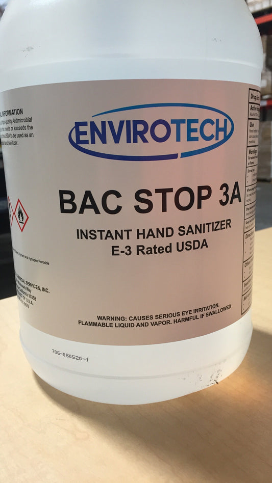 BAC STOP 3A Liquid Hand Sanitizer, Case of 4
