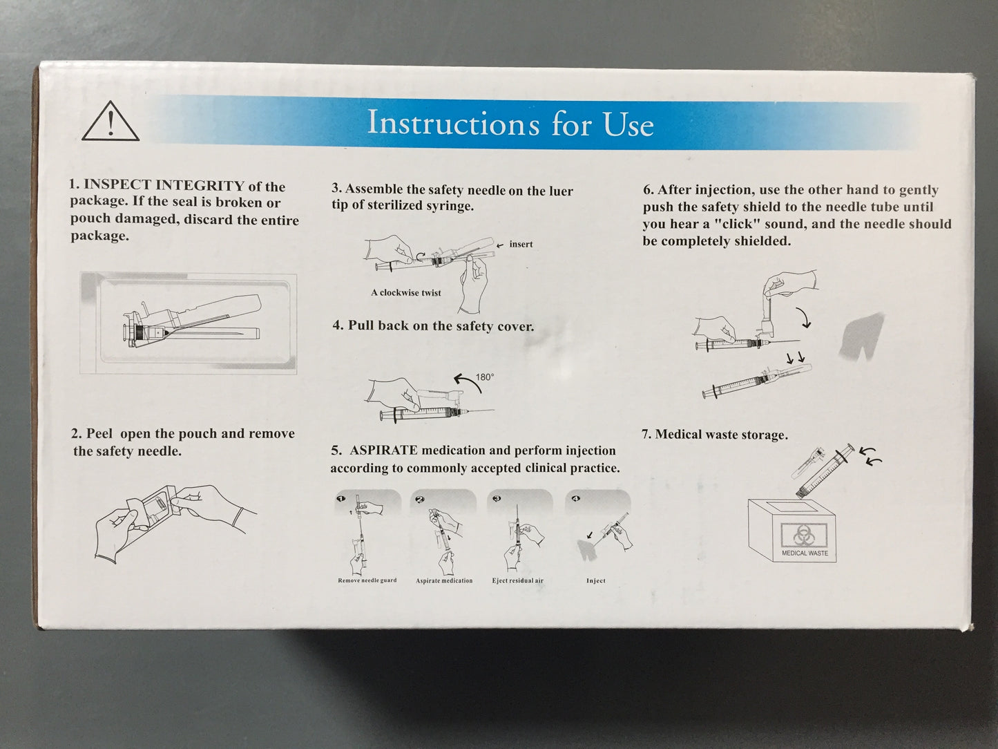 DPS Safety Needles 23G x 1 1/2", Box of 100